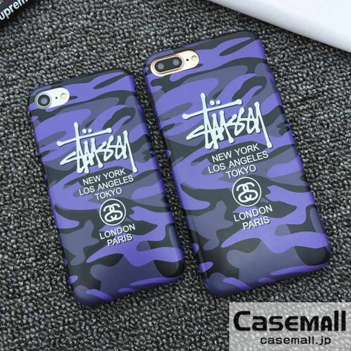 STUSSY iphone7sケース 紫