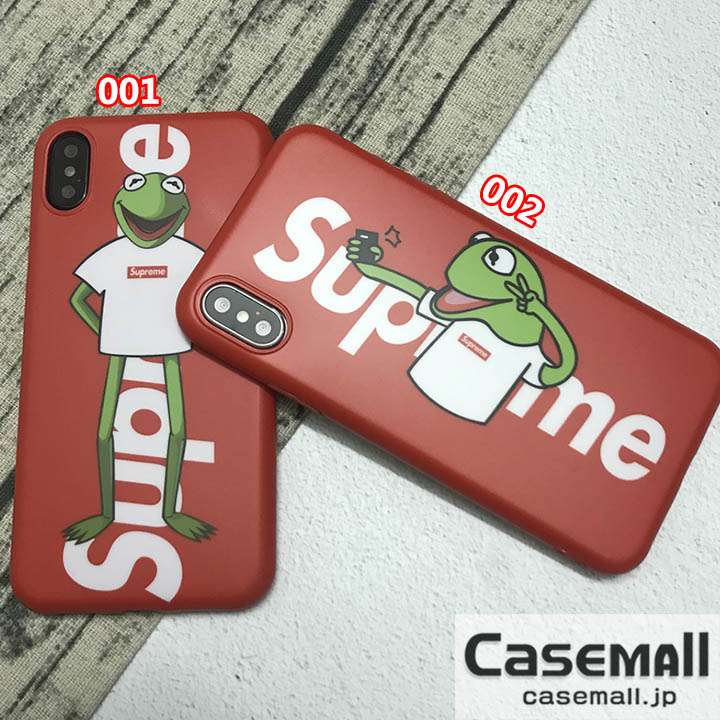 Supreme カーミット Iphonex Iphone8 ケース 可愛い シュプリーム Iphone7ケース カエル