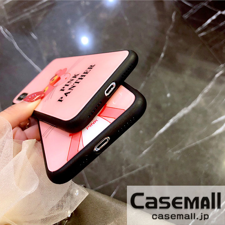 ピンクパンサー iPhone8plusケース 鏡面
