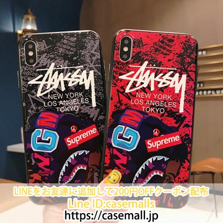 Stussy&Supreme コラボ アイフォン11pro maxケース