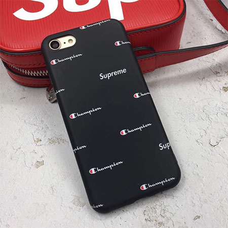 チャンピオン supreme iphonex ケース ブラック