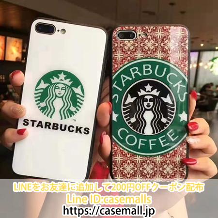 Starbucks iPhoneXSケース ガラス セイレーン iphonexs max カバー 