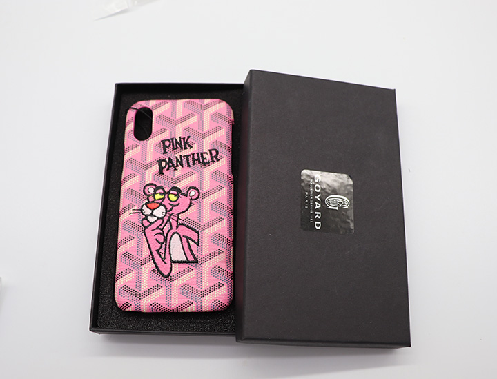 ピンクパンサー iPhone7plus ケース ゴヤール