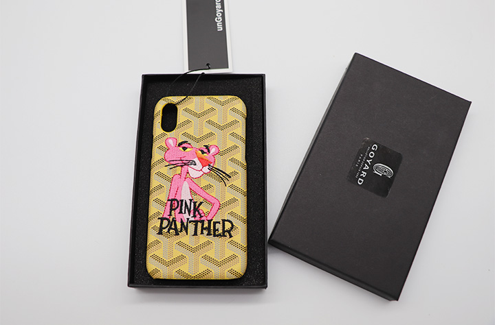 ピンクパンサー iPhone8plus ケース ゴヤール