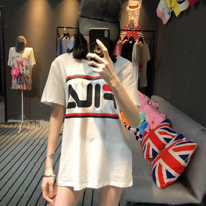 FILA ロゴ Tシャツ 白