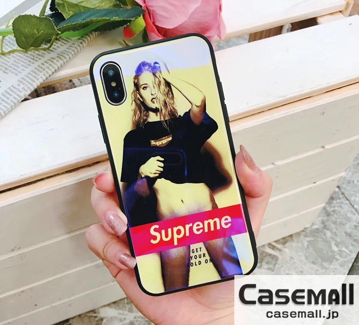 パロディ iPhoneXR カバー Supreme