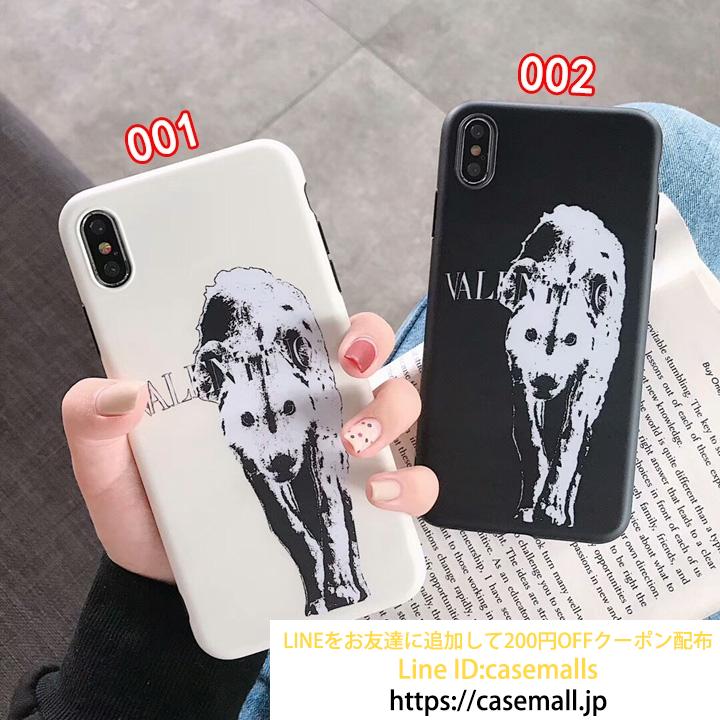 Valentino iphonexs ケース 白狼