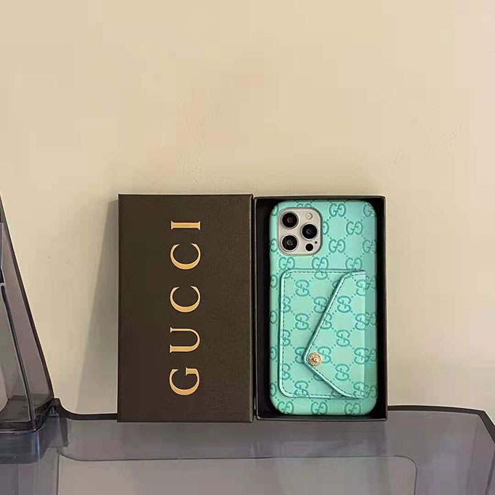 背面にカード入れ付き スマホケース Gucci アイホン7