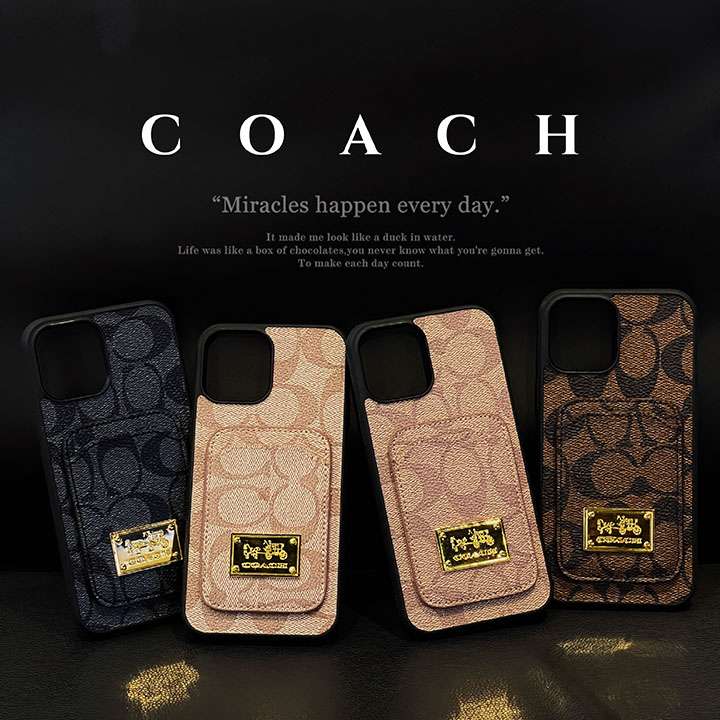 coach iPhone 13pro max皮製スマホケース