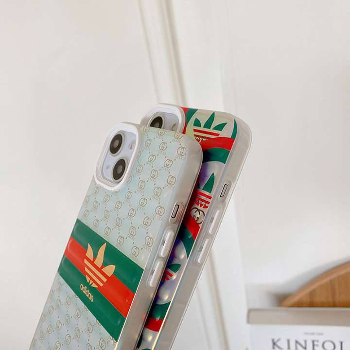 iPhone 12 カバー ブランド字母プリント adidas