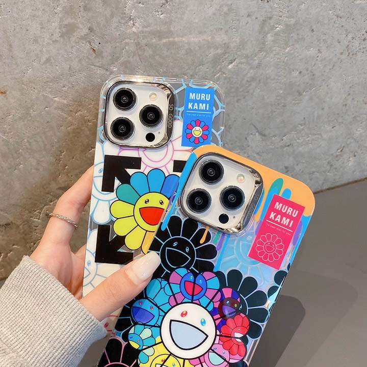 電気メッキ iphone15 pro携帯ケースmurakami sunflower 
