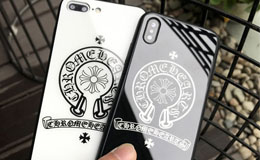 背面ガラス iPhonex ケース クロムハーツ ペア向け