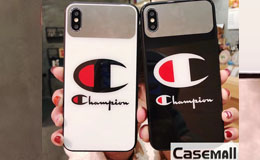 チャンピオン iPhoneXS Max ケース ミラー付き 背面ガラス