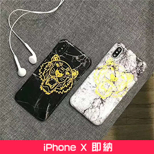 ケンゾー iphoneXケース 大理石柄