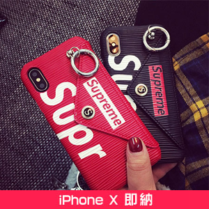 SUPREME iPhoneX ケース ジャケット カードホルダー付き
