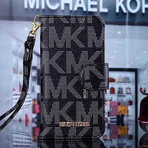 アイフォン7ケース 手帳 MICHAEL KORS ブラック