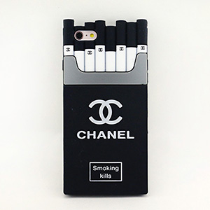 シャネル iphone7タバコケース ブラック