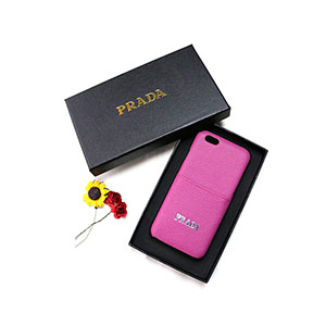 iphone6sケース プラダ 濃いピンク