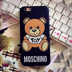 モスキーノ iphone7ケース クマ ブラック