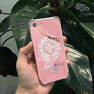 クロムハーツ iPhone7plusケース 鏡面 ピンク
