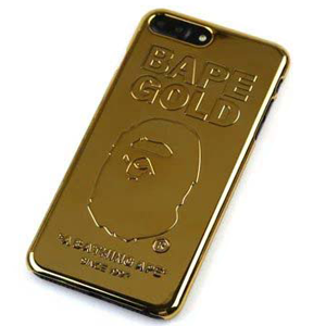 Bape Gold iphone7plusケース ゴールド