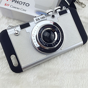 韓国風 iphone7ケース カメラ型 ホワイト