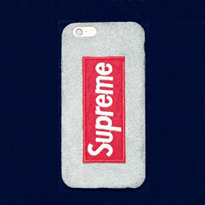 supreme iphone8 ケース フランネル グレー