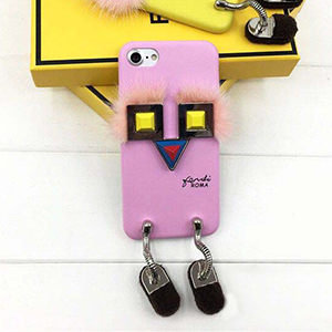 FENDI iphone8 カバー ロボット型 ピンク