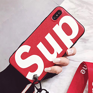 supreme iphonexケース レッド