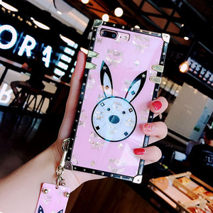 MCM iphone8plusカバー 鏡面 ピンク