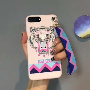 ケンゾー iphone8 ケース ピンク