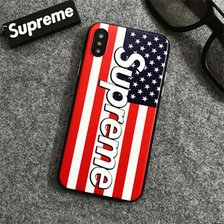 supreme iphoneXケース 星条旗