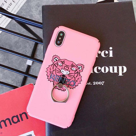ケンゾー iphonexカバー リング ピンク